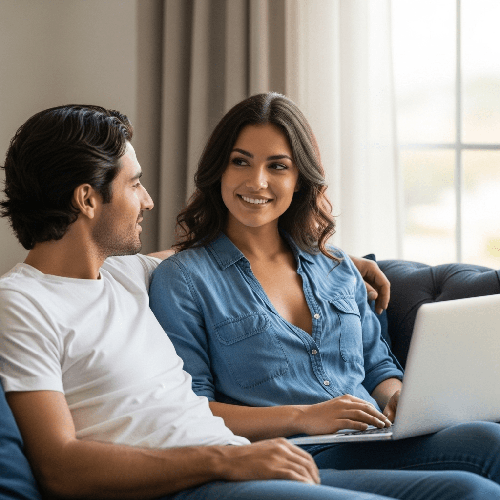 Happy student taking Arizona defensive driving course online in car